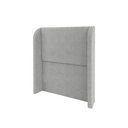 Ver imagem 5 de Cabeceira Solteiro Estofada Ideal para Cama Box 100cm Linho - Cinza