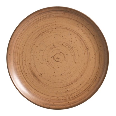 Conjunto com 6 Pratos Raso Coup Kya Terracota 29 Cm Alleanza Cerâmica
