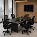 Ver imagem 4 de Mesa de Reunião para Escritório Retangular 180x90cm ME4203 Preto Tecnomobili