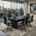 Ver imagem 5 de Mesa de Reunião para Escritório Retangular 180x90cm ME4203 Preto Tecnomobili