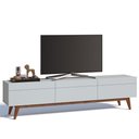 Ver imagem 1 de Rack Classic 218cm 3 Gavetas Branco Acetinado Imcal