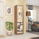 Ver imagem 2 de Armário Multiuso 1 Porta com Espelho Reflex II Amêndola Touch 21170 Demóbile