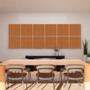 Ver imagem 2 de Painel Acústico Absorvedor Decorativo 60x60 Skal 8 Maestra Acústica:freijó