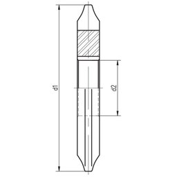 Fresa Módulo - M 1 Nº 3 - para 17 a 20 Dentes - Perfil Constante, Dente Reto, Din 3972- Aço Hss ( - 2