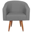 Ver imagem 2 de Poltrona Decorativa Sala de Estar Recepção Luiza Pés Palito Suede - Doce Sonho Móveis POLTRONAS POLT