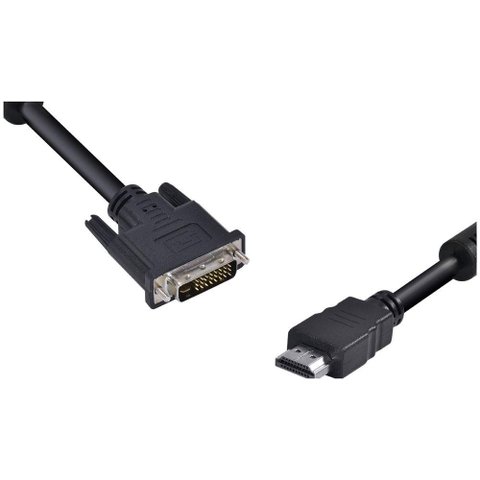 Cabo Hdmi Macho para Dvi-d 24+1 Pinos 2 Metros Hdvi-2