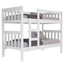 Ver imagem 2 de Beliche Solteiro Capri 100% MDF Cor Branco Vira Duas Cama com Grade e Escada Design Moderno