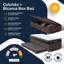 Ver imagem 4 de Cama Box Baú + Colchão Gazin de Espuma D28 Pillow Top Ortoblack + Auxiliar de Espuma Solteiro