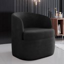 Ver imagem 2 de Kit 2 Poltronas Decorativas Design Moderno Bel Sala de Estar Base Giratória Veludo Cinza Escuro G33