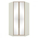 Ver imagem 1 de Guarda Roupa Modulado Canto Closet Predileto 2 Portas com Espelho Areia/Jequitibá - Móveis Henn