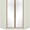 Ver imagem 3 de Guarda Roupa Modulado Canto Closet Predileto 2 Portas com Espelho Areia/Jequitibá - Móveis Henn