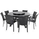 Ver imagem 1 de Jogo Ascoli 8 Lugares Mesa Giratória Alumínio Cozinha Edícula