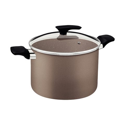 Caldeirão Milazzo Alumínio Antiaderente 26 Cm Amêndoa Tramontina