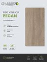 Ver imagem 3 de Piso Vinílico Colado Réguas Pecan 2mm Madeira 3,3445m² Graddus Bege Pecan