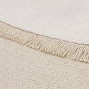Ver mais imagens de Tapete Redondo Sala Quarto 100% Algodão Estampa Zigzag Franja Lavável Antiderrapante Decoração Boho