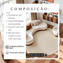 Ver imagem 6 de Tapete Redondo Sala Quarto 100% Algodão Estampa Zigzag Franja Lavável Antiderrapante Decoração Boho