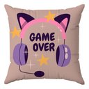 Ver imagem 3 de 4 Kit Capas Almofadas Gamer Girl Power 45x45 Id Decor Id Decor