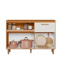 Ver imagem 3 de Balcão com Tampo de 120cm 03 Portas e 01 Gavetas Sicilia Poliman