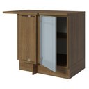 Ver imagem 5 de Balcão de Canto Madesa Lux 1 Porta 60 cm Profundidade (Com Tampo) Rustic/Cinza