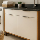 Ver imagem 4 de Conjunto Armários Modular para Lavanderia Balcão 120cm + Aéreos 160cm Armazenamento Mdf Multiuso:off