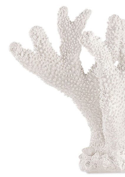 Enfeite Decorativo "Coral" em Poliresina Off White 20x25,5 cm - D'Rossi - 4
