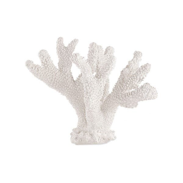 Enfeite Decorativo "Coral" em Poliresina Off White 20x25,5 cm - D'Rossi