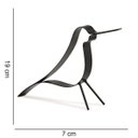 Ver imagem 4 de Enfeite Decorativo "Pássaro" em Metal Preto 19x7 cm - D'Rossi