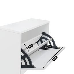 Sapateira com 1 Porta Organizadora para Quarto em Mdf - 6
