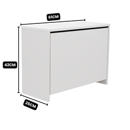 Sapateira com 1 Porta Organizadora para Quarto em Mdf - 4