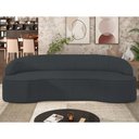 Ver imagem 2 de Sofá 3 Lugares para Sala de Estar Living 210cm Theo D06 Bouclê Cinza Escuro - Mpozenato