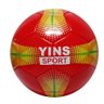 Bola de Futebol Campo Couro Sintético n.5 Vermelha Yins - 1