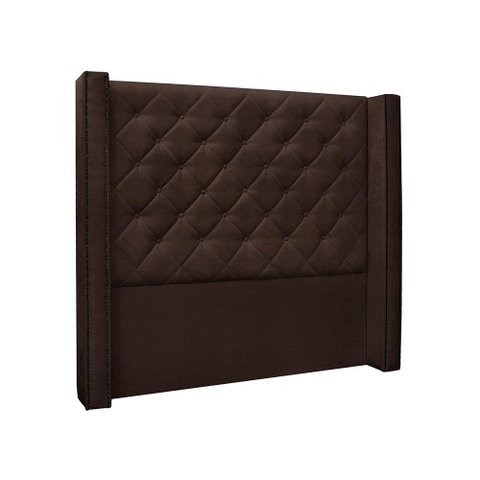Cabeceira Queen 160 Cm Vicenza Suede Café
