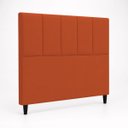 Ver imagem 6 de Cabeceira Classic Casal 140cm para Quarto Cama Decorativa Moderna Elegante Suede Terracota