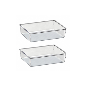 Organizador Modular Pote Transp Gd Kit 2 Po Acrimet Ref 974