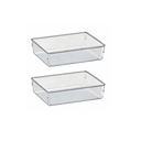 Ver imagem 1 de Organizador Modular Pote Transp Gd Kit 2 Po Acrimet Ref 974