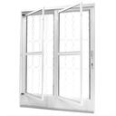 Ver imagem 1 de Porta de Correr em Aço Galvanizado com Grade Elo Branco "e"- 210x160