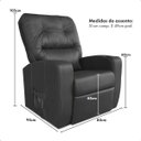 Ver imagem 5 de Poltrona Toronto Reclinável Porta Copos Luxo do Papai Visitas Corino Decoração Encosto