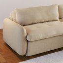 Ver imagem 2 de Sofá 3 Lugares Pollo Horse Retrátil Linho Palha 230cm