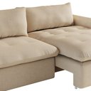 Ver imagem 3 de Sofá 3 Lugares Pollo Horse Retrátil Linho Palha 230cm