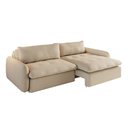 Ver imagem 4 de Sofá 3 Lugares Pollo Horse Retrátil Linho Palha 230cm