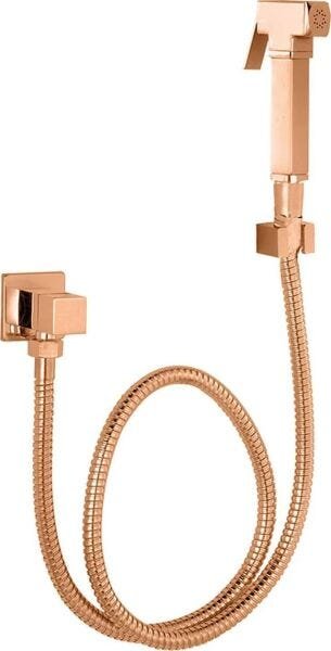 Ducha Higiênica Quadratta Com Registro 1/4 De Volta Acabamento Rose Gold. - 1