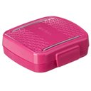 Ver imagem 4 de Porta Cotonetes Portátil Rosa para Viagem Acessórios com Elástico Interno Crippa