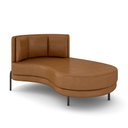Ver imagem 2 de Sofá Chaise Lado Direito Downey Sala de Estar Pu Whisky G15 - Gran Belo