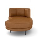 Ver mais imagens de Sofá Chaise Lado Direito Downey Sala de Estar Pu Whisky G15 - Gran Belo