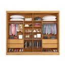 Ver imagem 6 de Guarda Roupa Verona Plus 2 Portas 100% Mdf Mademarcs Peroba-off White-peroba