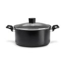 Ver imagem 1 de Caçarola com Tampa Antiaderente 24 Cm 4,3 Litros Ebony Preto Brinox 7190/461