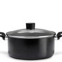 Ver imagem 2 de Caçarola com Tampa Antiaderente 24 Cm 4,3 Litros Ebony Preto Brinox 7190/461