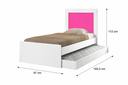 Ver imagem 2 de Bicama Solteiro Completa com Auxiliar e 2 Colchões D20 Solteiro Ideal para Quarto Infantil e Juvenil