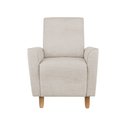 Ver imagem 2 de Kit Amamentação Poltrona + Puff + Almofada Julia Linho Bege Inova Decorações Paris