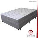 Ver imagem 4 de Cama Box Conjugada Casal Espuma Dupla Poliester (110kg - 138x188x56cm):preto